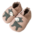 Kožené capáčky Barefoot Veľ. M (6-12 mes.) Hopi Hop - Srnka