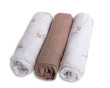 Bambusové plienky 70 x 70 cm 3 ks Babymatex - Maliny