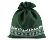 Vianočné darčekové vrecúško 30x35 cm - Zelený
