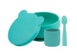 Set na stolovanie BLW I Minikoioi - Aqua green