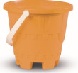 Kýblik Hrad na nôžkach 17 cm - Oranžový