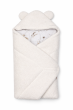 Oteplená zavinovacia deka s kapucňou bavlna 90 x 90 cm Baby Nellys - Malá myška