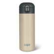 Termoska na tekutiny so silikónovým držiakom 400 ml Zopa - Cookie beige