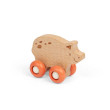 Domáce zvieratko na kolieskach Bigjigs Toys - Prasiatko