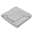 Detská froté osuška s kapucňou New Baby Basic 80 x 80 cm - Šedá