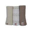 Swaddler Solid Matcha 3balenie 70 x 70 cm Lodger - Birch