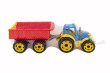 Traktor s vlekom 53cm na voľný chod - Červenomodrý