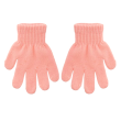 Detské pletené prstové rukavice 9 - 11 rokov - Ružové