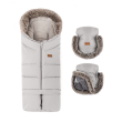 Set zimný fusak Arctic 4v1 + rukavice na kočík Furry Petite & Mars - Champagne Shower