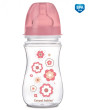 Antikoliková fľaša so širokým hrdlom 240 ml Newborn baby Canpol babies - Ružová