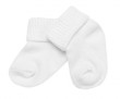 Dojčenské ponožky biele Baby Nellys - Veľ. 6 - 9 m