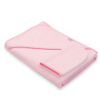Detská froté osuška s kapucňou New Baby BASIC 100 x100 cm - Ružová