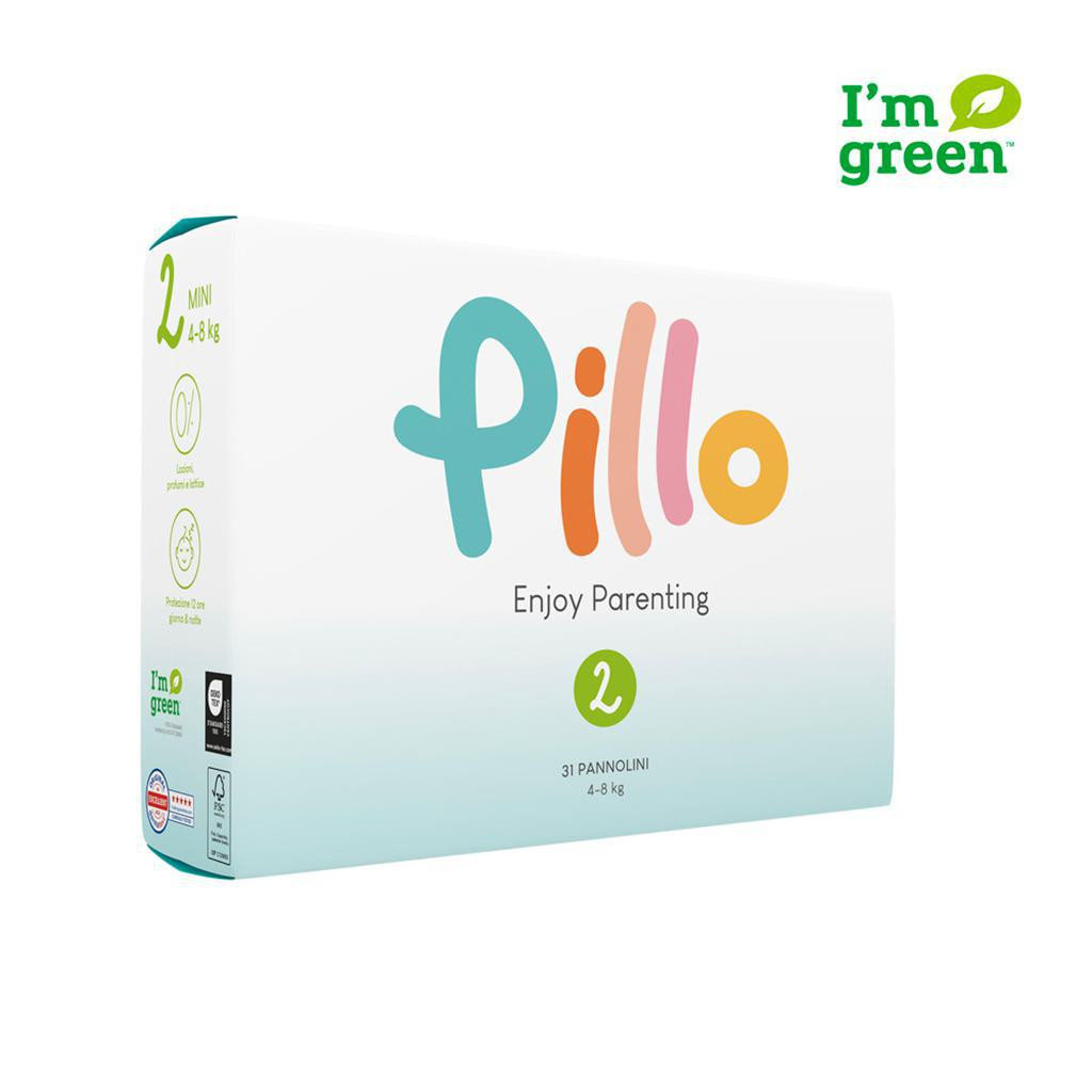 PILLO Jednorazové plienky Premium veľ. 2 Mini (4-8 kg) 31 ks