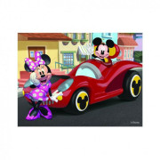 Kocky kubus Mickey a Minnie Disney drevo 12 ks