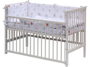 Detská postieľka s kompletnou výbavou, 120 x 60 cm, Labra Scarlett