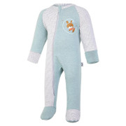 Overal šmyk DR Outlast® Lišajník melír/pruh bielošedý melír