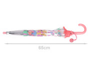 Detský priehľadný vystreľovací dáždnik Zajačikovia