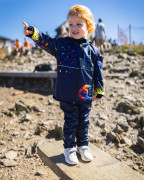 Softshellové nohavice detské Dúhová mačka Wamu