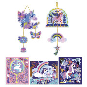 Kreatívna sada Mini Jednorožce Vyškrabovanie a Lapač slnka Atelier Janod