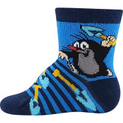 Ponožky dojčenské Krtko obrázkové mix pre chlapcov (3 páry)
