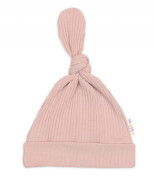 Rastúci rebrovaný overálok, čiapočka a topánočky Nature - ružová Baby Nellys