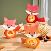 Kreatívna súprava Prvé nalepovacie mini svetielko Líška Haba