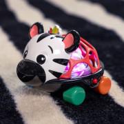 Autíčko a hrkálka 2v1 Curious Car zebra Zen™