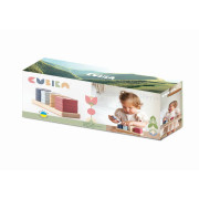 Triedime tvary V - drevená skladačka 17 dielov Cubika