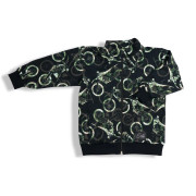 Mikina na zips Motokros - čierna Esito