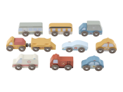 Súprava drevených autíčok Little Dutch