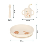 Silikónová jedálenská sada Grown-Up Meal Set Little Babymoov