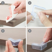 Ochrana rohov nábytku transparentná 12 ks Babyono