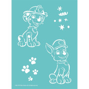 Omaľovánky s fúkacími fixami Tlapková patrola