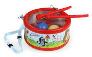 Plechový bubienok Krtko s paličkami 21 cm