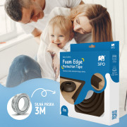 Ochranná páska penová na ochranu hrán a rohov nábytku 2 m Sipo