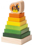 Farebná pyramída so sliepočkou Cubika