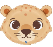 Gepard hlava 18"/46 cm fóliový balónik nafukovací