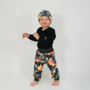 Detské tepláky s vysokým pásom Smile - šedá Esito