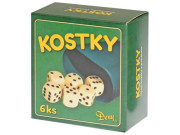 Kocky hracie 6 ks s kelímkom