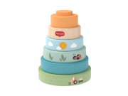 Nasadzovacie krúžky drevené Farmers Funday Tiny Love