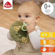 Plyšová knižka chameleon, Crazy Baby Fehn