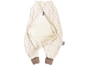 Merino spací vak bio s nožičkami králiky béžová