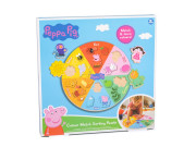 Farebné vkladacie puzzle s tvarmi Peppa Pig