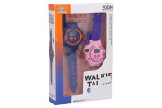 Hodinky a vysielačka walkie-talkie set fialové 2 ks