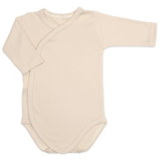 Bavlnená súprava pre bábätko do pôrodnice 6D Made with love béžová Baby Nellys Vel. 56