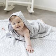 Mušelínová osuška Blenker s kapucňou 100x70 cm KipKep