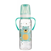 Fľaša s potlačou CUTE ANIMALS 250 ml a úchyty