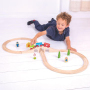 Drevená vláčikodráha osmička Bigjigs Rail