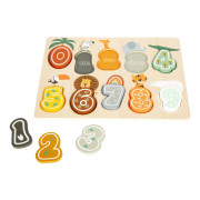 Vkladacie puzzle čísla Safari small foot