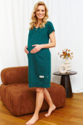 Tehotenská a dojčiaca nočná košeľa tunika Emerald Doctor Nap
